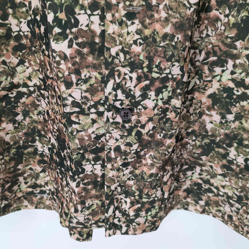 ルイス Luis リーフ柄オープンカラー S/S シャツ メンズ JPN:S