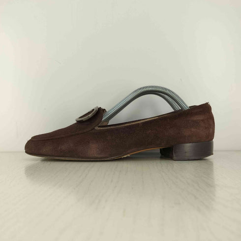 サルヴァトーレフェラガモ Salvatore Ferragamo ロゴプレート スエード パンプス レディース 6 1/2