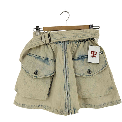 ディーゼル DIESEL バックジップ ベルト付き デニムスカート レディース US:24
