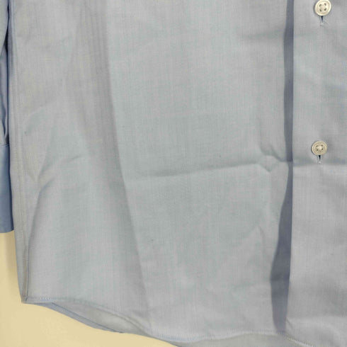 ユナイテッドアローズグリーンレーベルリラクシング UNITED ARROWS green label relaxing コットン ヘリンボーン ショートワイドカラー ドレスシャツ メンズ 40