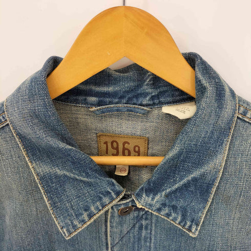 ギャップ Gap 00S USA製 ダメージ加工 デニムジャケット メンズ M