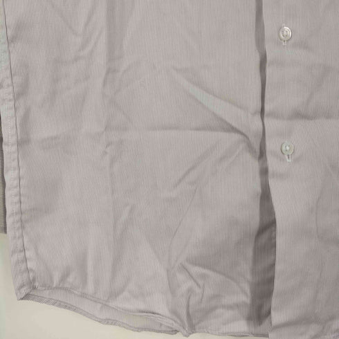 ユナイテッドアローズグリーンレーベルリラクシング UNITED ARROWS green label relaxing コットン ナローストライプ スリム ショートワイドカラー ドレスシャツ メンズ 40