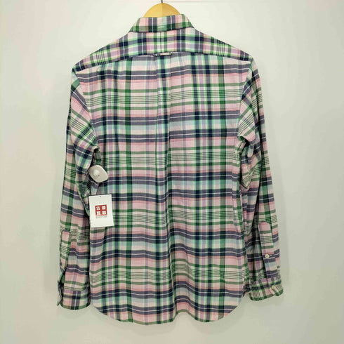 ラルフローレン RALPH LAUREN マドラスチェック L/S フラップポケット BDシャツ メンズ import:S