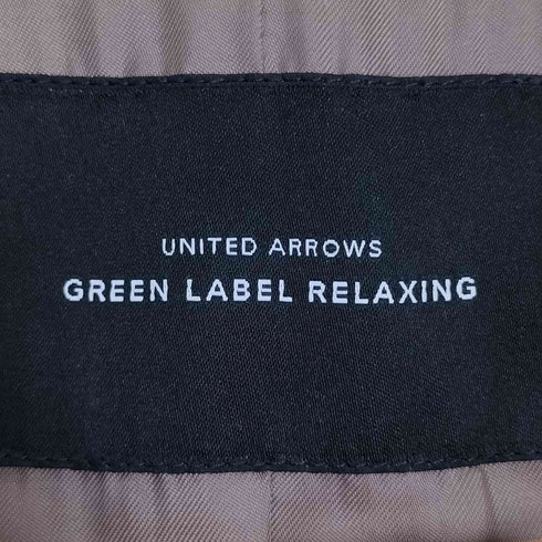 ユナイテッドアローズグリーンレーベルリラクシング UNITED ARROWS green label relaxing CS W/N ノーラペル コート レディース 38