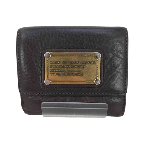 マークバイマークジェイコブス Marc by Marc Jacobs ロゴプレート 三つ折り財布 レディース