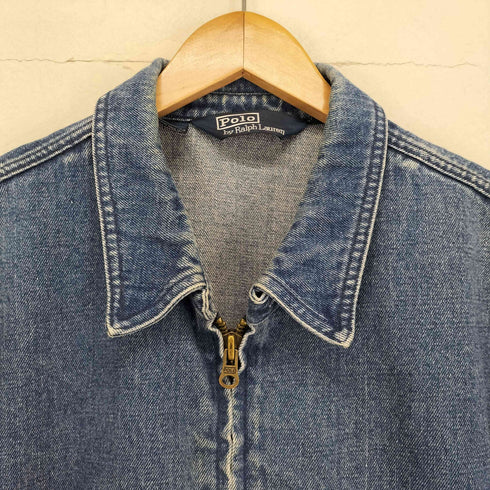 ポロバイラルフローレン Polo by RALPH LAUREN 90S ポニー刺繍デニムスイングトップジャケット メンズ JPN:XL