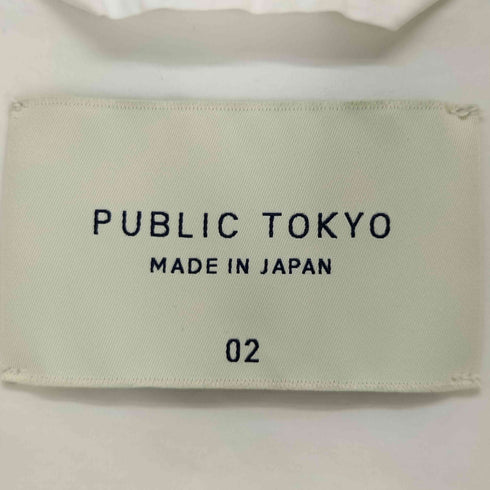 パブリックトウキョウ PUBLIC TOKYO ウォッシュドコットンビッグシルエットシャツ メンズ JPN:2