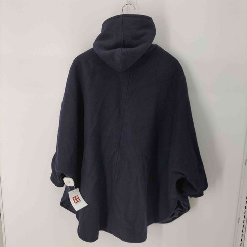 ウール混フーデッドポンチョ メンズ ONE SIZE