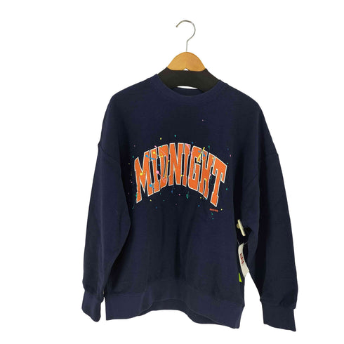 midnight moveペイントロゴスウェット メンズ