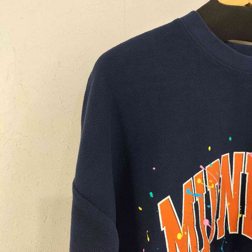 midnight moveペイントロゴスウェット メンズ