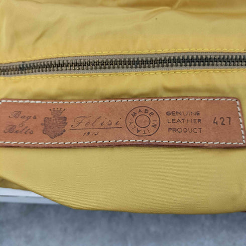 フェリージ Felisi ボディバッグ ライトグリーン 218 ナイロン レザー メンズ