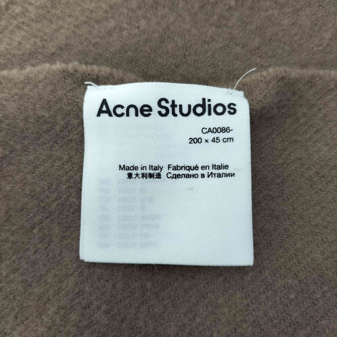 アクネストゥディオズ ACNE STUDIOS イタリア製 フリンジ ウール マフラー メンズ 200 X 45 cm