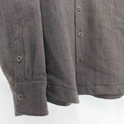 VESP ウール ポリ 裏地メッシュ ヘリンボーン シャツ ジャケット メンズ JPN:XL
