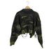 ディーゼル DIESEL MADE IN ITALY クロップド カモフラジャガード ウールアルパカニット レディース import:S