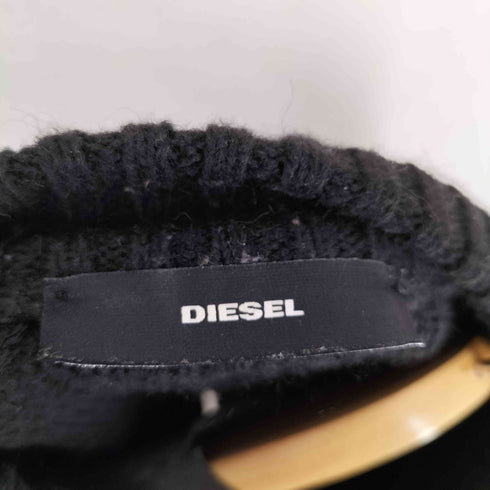 ディーゼル DIESEL MADE IN ITALY クロップド カモフラジャガード ウールアルパカニット レディース import:S