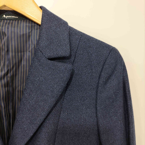 アクアスキュータム AQUASCUTUM Loro Piana ロロピアーナ シルク混 2Bテーラードジャケット レディース