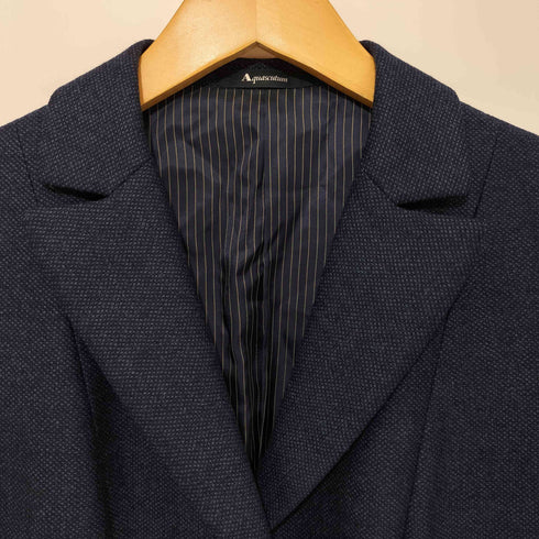 アクアスキュータム AQUASCUTUM Loro Piana ロロピアーナ シルク混 2Bテーラードジャケット レディース