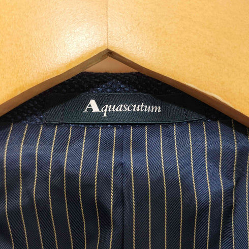 アクアスキュータム AQUASCUTUM Loro Piana ロロピアーナ シルク混 2Bテーラードジャケット レディース
