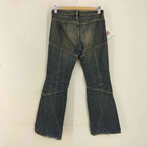 ディーゼル DIESEL 00s MADE IN ITALY パンドラ期 DAZE L.32 ボタンフライ パッチワークデニムフレアパンツ メンズ 27