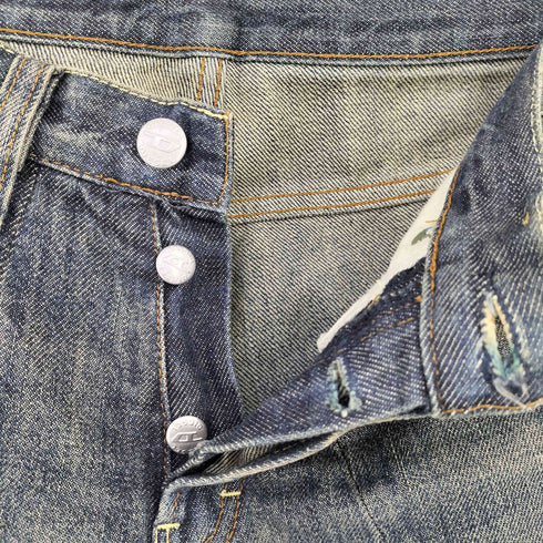ディーゼル DIESEL 00s MADE IN ITALY パンドラ期 DAZE L.32 ボタンフライ パッチワークデニムフレアパンツ メンズ 27