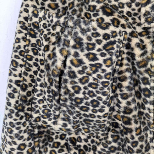 80-90s MADE IN JAPAN バックジップ x ベルト レオパードパンツ パンク メンズ JPN:L