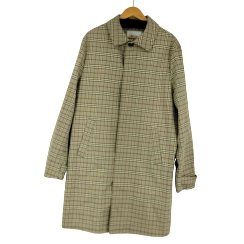 ザラ ZARA TRAVELER チェックトレンチコート メンズ JPN:XL