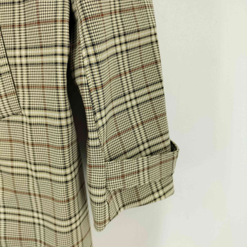 ザラ ZARA TRAVELER チェックトレンチコート メンズ JPN:XL