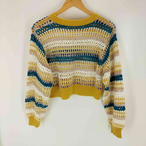 フリークスストア FREAKS STORE かぎ針 ボーダーニット レディース FREE