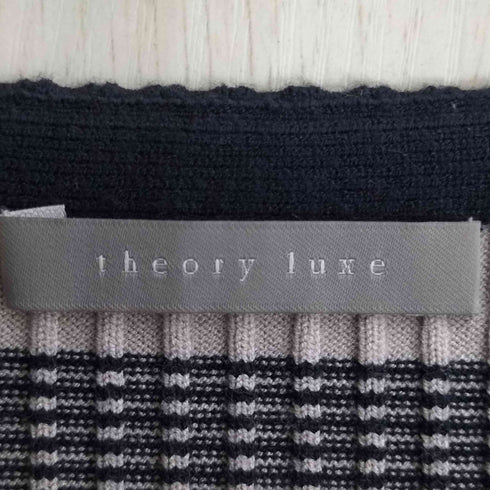 セオリーリュクス theory luxe SNOW SONIE ランダムボーダーリブニット レディース 38
