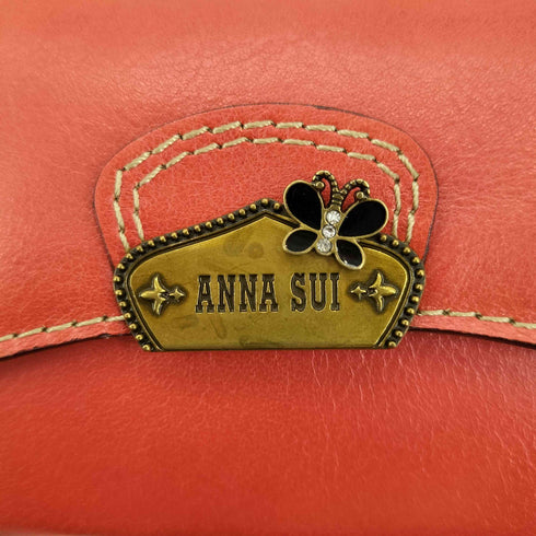 アナスイ ANNA SUI 蝶モチーフ カウレザー 長財布 レディース
