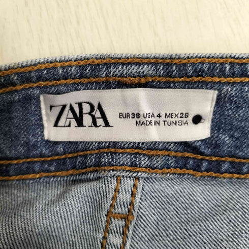 ザラ ZARA ワイドデニムパンツ レディース