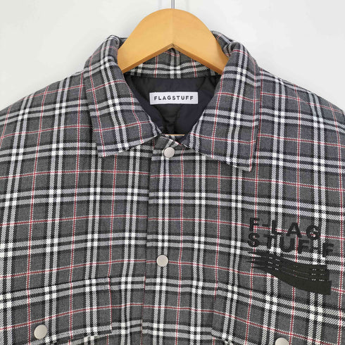 フラッグスタフ F-LAGSTUF-F QUILTING CHECK SHIRTS キルティング チェック シャツジャケット メンズ JPN:L