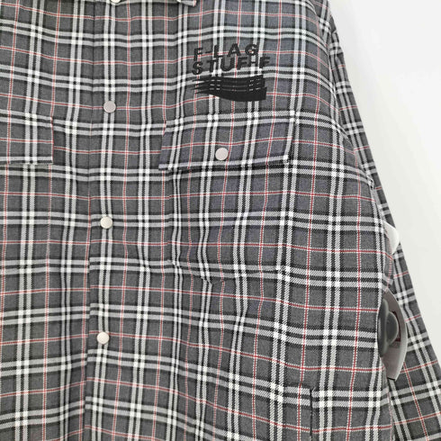フラッグスタフ F-LAGSTUF-F QUILTING CHECK SHIRTS キルティング チェック シャツジャケット メンズ JPN:L