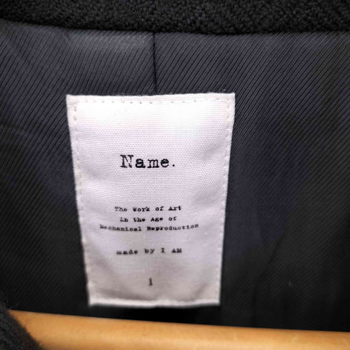 ネーム Name. 12AW ヘリンボーンウールステンカラーコート メンズ JPN:1