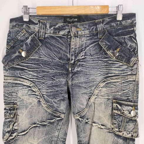 TopIsm 9ポケットローライズカーゴデニムパンツ メンズ JPN:XL