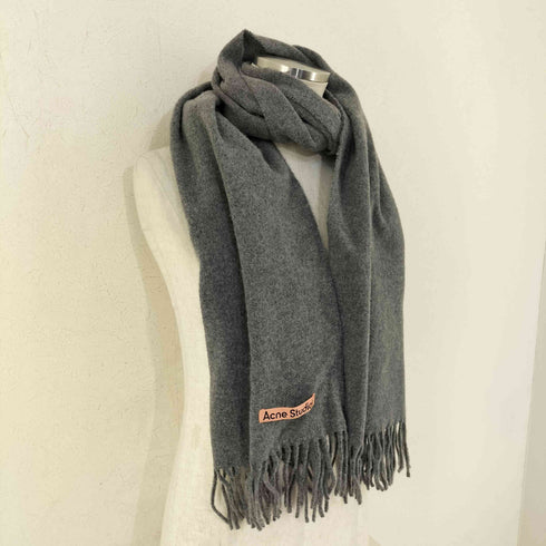 アクネストゥディオズ ACNE STUDIOS MADE IN ITALY フリンジウールマフラー メンズ 200x45cm