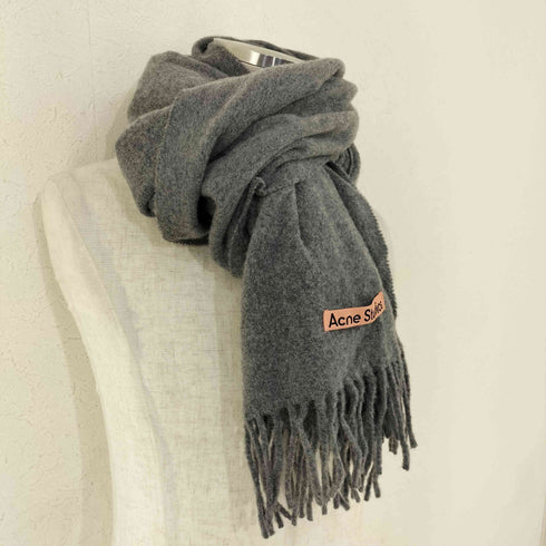 アクネストゥディオズ ACNE STUDIOS MADE IN ITALY フリンジウールマフラー メンズ 200x45cm