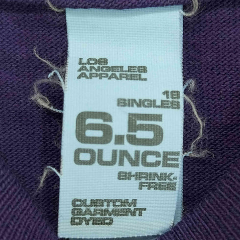 ロサンゼルスアパレル Los Angeles Apparel 6.5 OUNCE CUSTOM GARMENT DYED メンズ L
