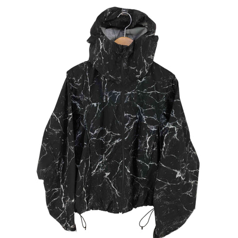 ビームス BEAMS 撥水 総柄プリント ジップアップ フーディ メンズ JPN:S