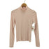 ガニー Ganni Soft Cotton Rib Long Sleeve T-Shirt ハイネックL/Sカットソー レディース S