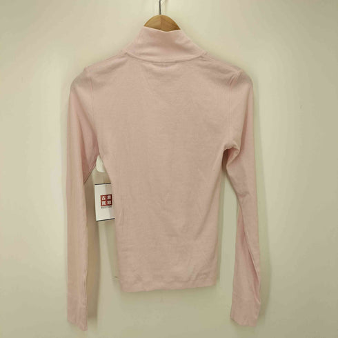 ガニー Ganni Soft Cotton Rib Long Sleeve T-Shirt ハイネックL/Sカットソー レディース S