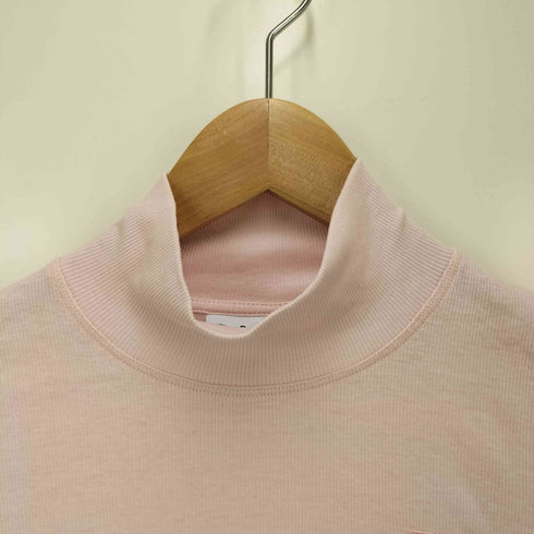 ガニー Ganni Soft Cotton Rib Long Sleeve T-Shirt ハイネックL/Sカットソー レディース S