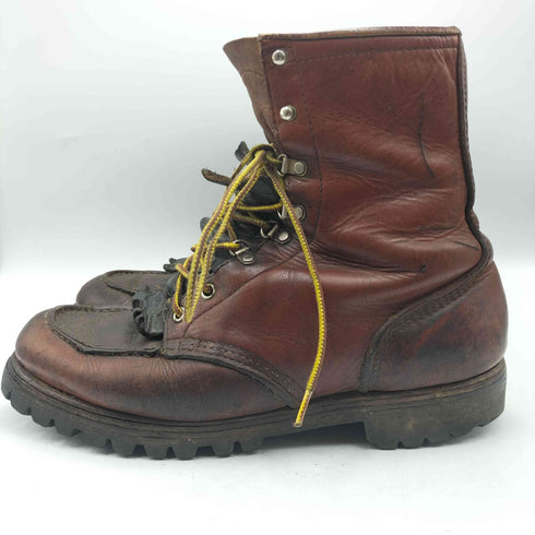 レッドウィング RED WING 70-80S USA製 白四角犬タグ 11007 LOGGER BOOTS タッセル ロガー ブーツ MADE IN AMERICA 履口606 刻印 メンズ 10 D