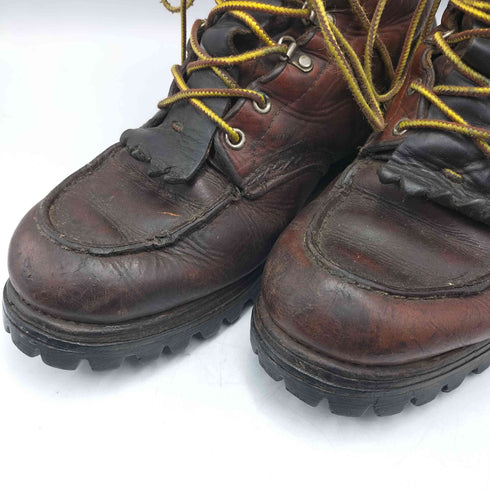 レッドウィング RED WING 70-80S USA製 白四角犬タグ 11007 LOGGER BOOTS タッセル ロガー ブーツ MADE IN AMERICA 履口606 刻印 メンズ 10 D
