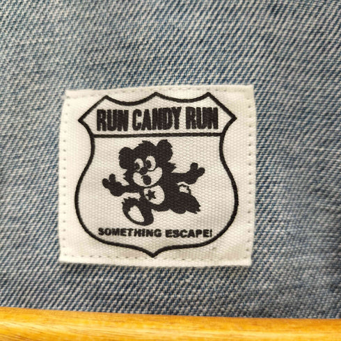 RUN CANDY RUN ロゴプリントデニムジャケット メンズ JPN:S