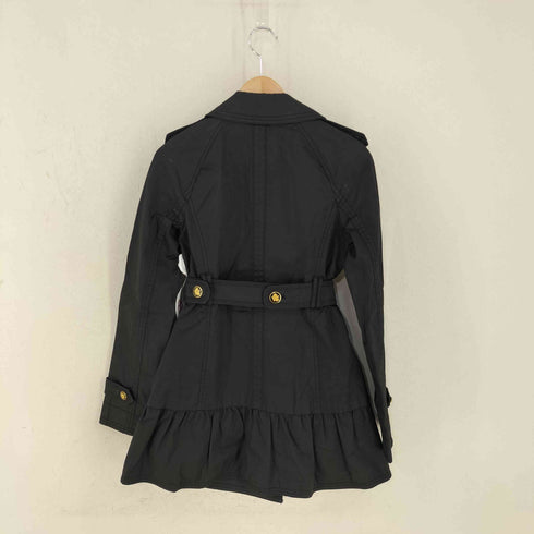 ジューシークチュール JUICY COUTURE 裏地ドット クラウンボタンダブルブレストミドルコート ウエストベルト付き レディース P