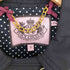 ジューシークチュール JUICY COUTURE 裏地ドット クラウンボタンダブルブレストミドルコート ウエストベルト付き レディース P