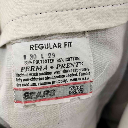 シアーズ Sears USA製 REGULAR FIT ワークパンツ メンズ 30inch