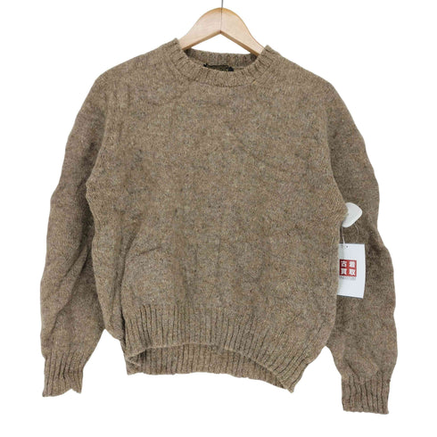 ブルックスブラザーズ BROOKS BROTHERS MADE IN SCOTLAND SHETLAND WOOL クルーネックニット レディース JPN:S