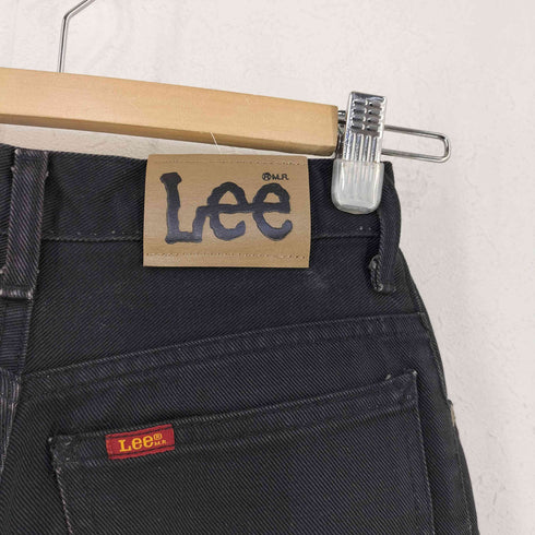 リー Lee 7102 後染め ブーツカット 後染め ブラックデニム レディース 28inch